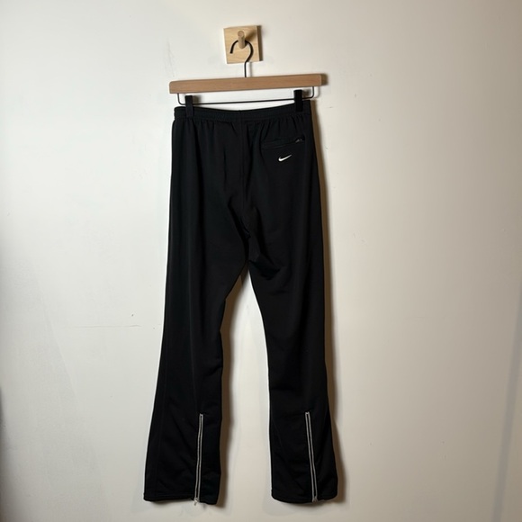 Nike Training Women Black White Stripe Tech Fleece Dri-Fit Zippered Ankle Pants - Picture 5 of 11